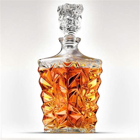 HUNGYAN Crystal Clear Decanter and Glasses Set- Style Decanter/Whiskey ...