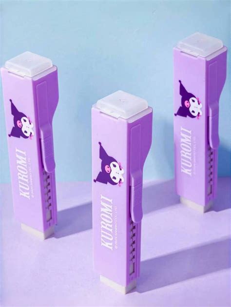 Kuromi PVC Multifunctional Push-Pull Eraser With Built-In Pencil ...