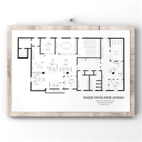 Buy Dunder Mifflin Floor Plan Office Poster at Ubuy Philippines