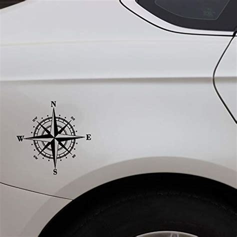 ARWY Vinyl Compass car Sticker for Windows,Hood,Bumper car Sticker(19 ...