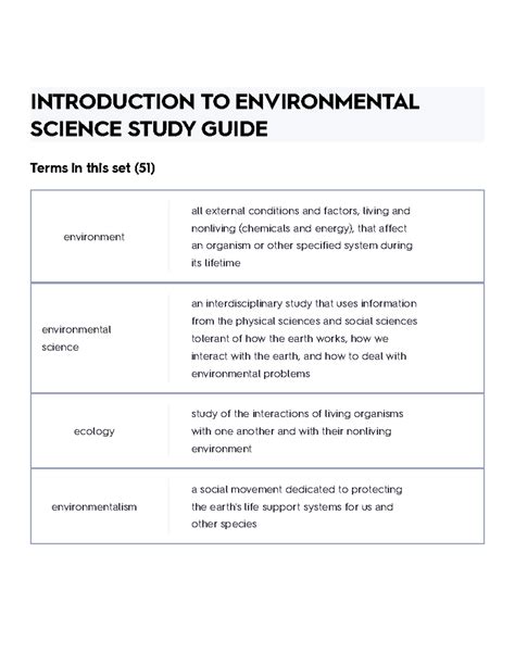 Environmental Science Study Guide 的图像结果