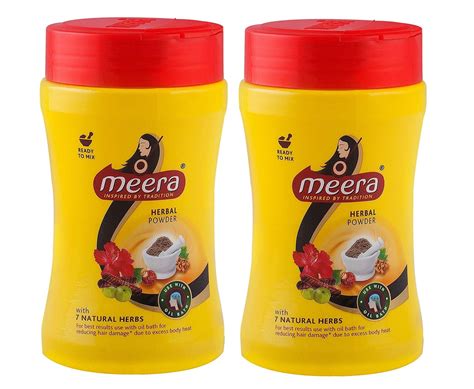 Meera Herbal Hair Wash Powder, 120g (Pack of 2) : Amazon.in: Fashion