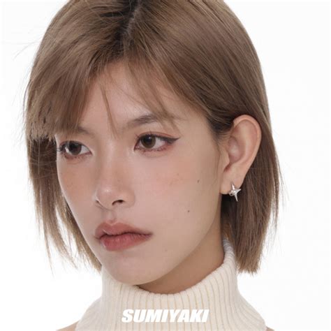 Pure silver 3D star earrings – Uncut-Trends