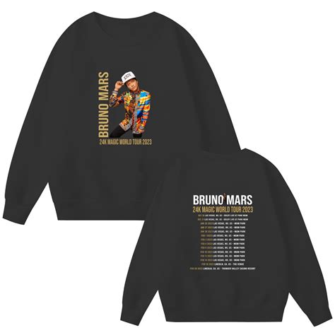 Bruno Mars World Tour 2023 Merch, Bruno Mars Dolby Live, Las Vegas ...