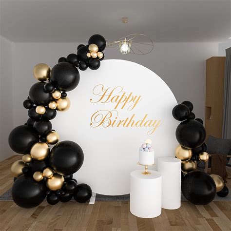 Buy ELECLAND Black Balloons Different Sizes 130 Pcs Black Balloon Arch ...
