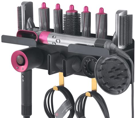 Buy Floatant Wall Mount Curler Holder with 11 Attachments, Hair Dryer ...