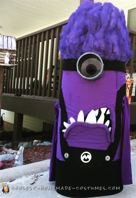 Cool Handmade Evil Purple Minion Costume for Halloween