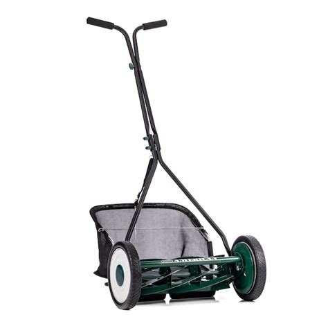 American Lawn Mower 16-Inch Reel Lawn Mower with Bagger, 7-Blade Reel ...