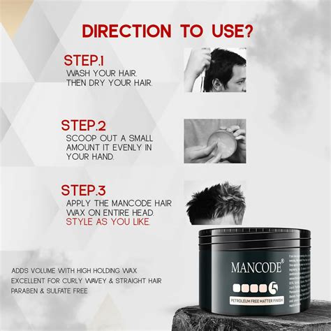 Mancode Power Wax Pro Hair Styling Cream -100m