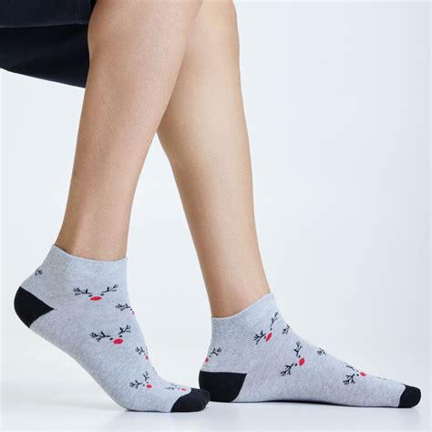 Red Nose Rudolph Men's Ankle Socks – Mint & Oak