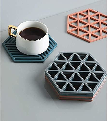 Buy pepplo Trivet Mats,4 Pack Silicone Table Mats Heat Resistant Hot ...