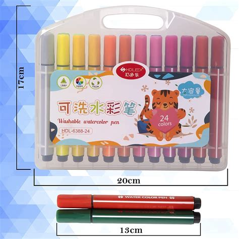 Washable Watercolor Pens Set - Coloring Kit Art Markers Color Sketch P ...