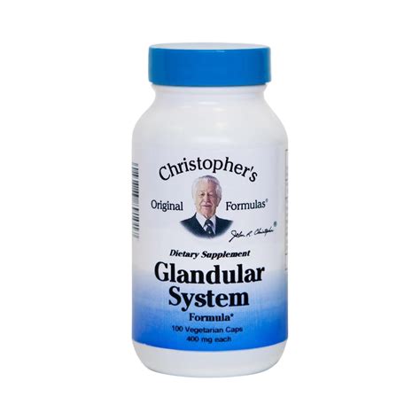 Christopher's Original Formulas, Glandular System, 100 Capsules – Maple ...