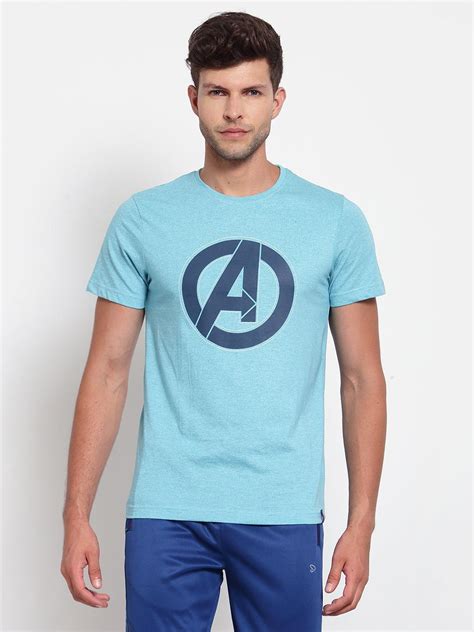 Buy Sporto Men's Avenger logo Print Half Sleeve T-Shirt Online