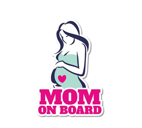 ISEE 360® Mom On Board Autographics Printed Car Stickers for Car Bumber ...