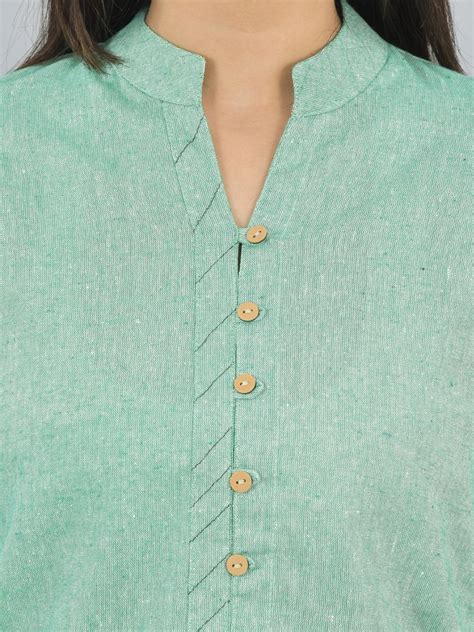 Womens Solid Green Cotton Top-Pyjama Co-Ords Set – QuaClo