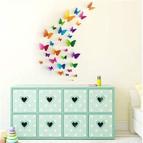 JAAMSO ROYALS Multicolor 3D Butterfly Stickers for Wall, Butterfly ...