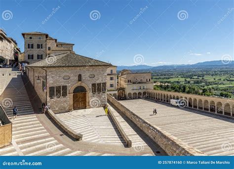 The Historic Center of Assisi, Perugia, Italy, Seen from the Basilica ...