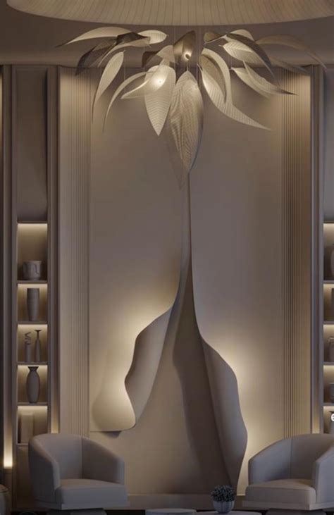 Modern White Living Room with Unique Lamps