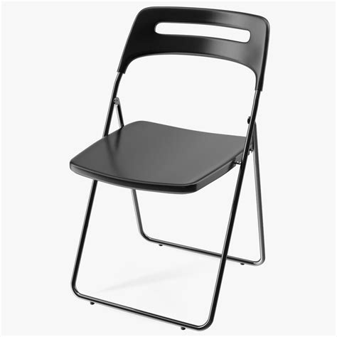Plastic Folding Chair Black 3D Model $29 - .3ds .blend .c4d .fbx .max ...