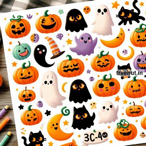 Printable Pumpkin Stickers and 20 Craft Activities for Kids, Adults ...