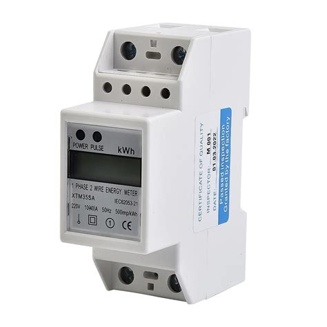 1x Din-rail Energy Meter Guide Type Kwh Single Phase | Ubuy India