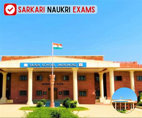 Sainik School Jhunjhunu PGT (Contractual) Recruitment 2024 | Last Date ...