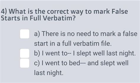 ) What is the correct format of timestamping (Change of a Speaker ...