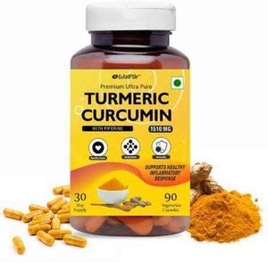 WALPAR Organic Curcumin Turmeric with Piperine Bioperine - 1510mg 90 ...