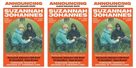 Suzannah Johannes Album Release Show with 95 Sweetbird & Hanz Bronze ...