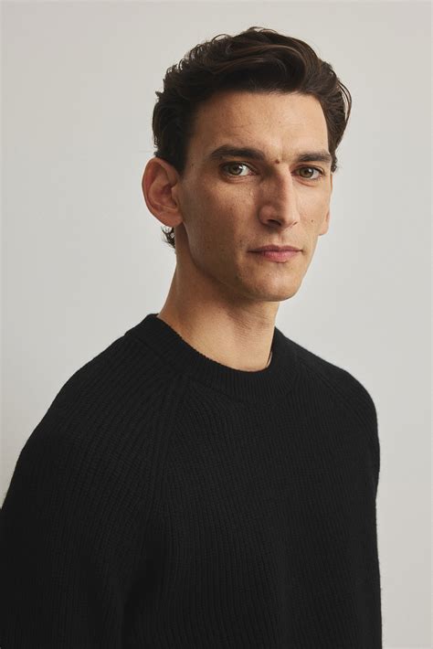 Men’s Black Regular Fit Rib-knit wool jumper | H&M IN