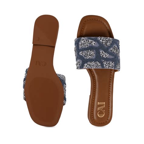 Blue Thread Sequin Flat – The CAI Store