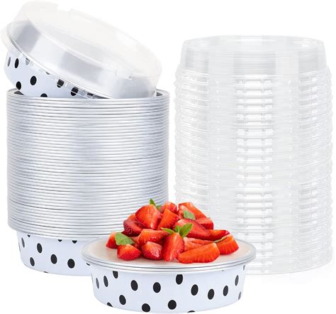 Beasea Mini Tart Pans with Lids 50 Pack, 4” 8oz India | Ubuy