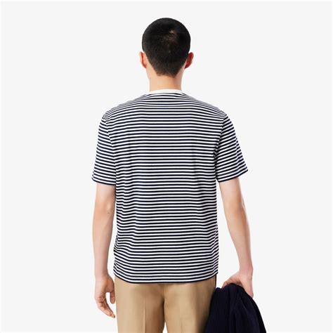 Men's Striped Heavy Cotton T-Shirt - T-shirts - New In 2026 | Lacoste