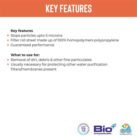 Buy Bio+ Sediment BWPA Filter | Biotech Industries Store