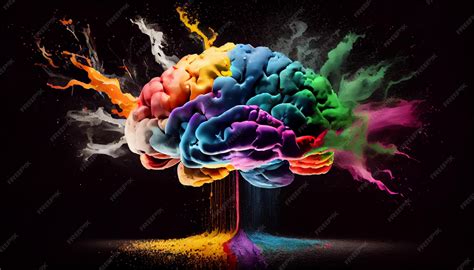 Premium Photo | Concept art of a human brain exploding with knowledge and creativity Generative ai