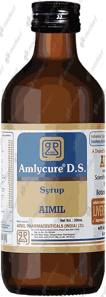 AMLYCURE DS SYRUP 200 ML, Price, Composition & Generic Alternatives ...