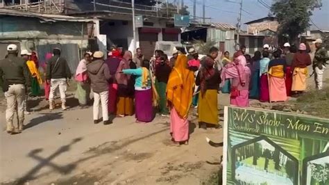 Manipur: Angry locals dig up Mayai Lambi state highway in protest over ...