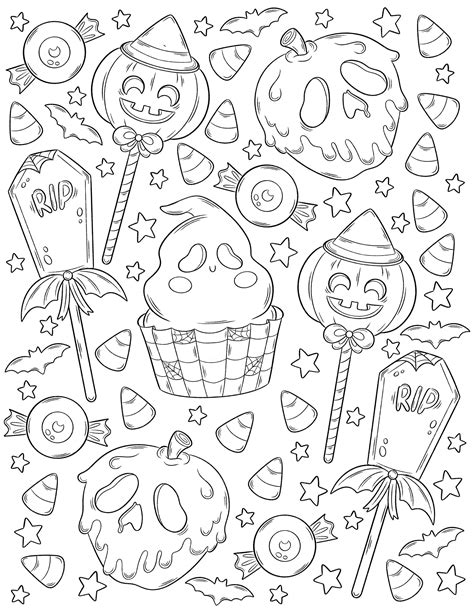 Halloween Colouring Sheets Cute
