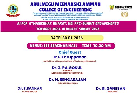 Best Engineering College Near Kanchipuram | AMACE – Vadamavandal