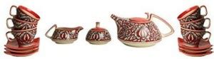 CROWN Pack of 15 Ceramic Ceramic Tea Set Tea Set with Tea Pot Tea Pot ...