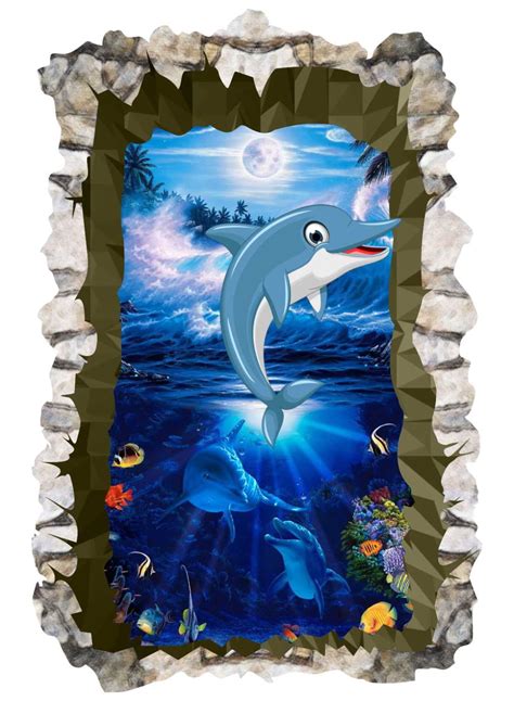 Floor-Wall Sticker 3D Look