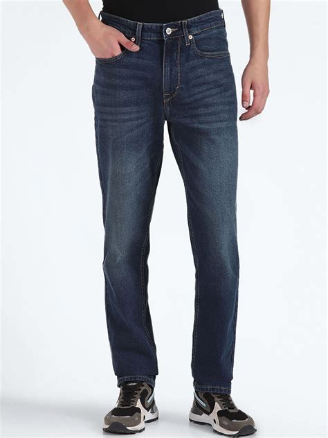 Flying Machine Men Straight Fit Light Fade Stretchable Jeans - Price ...