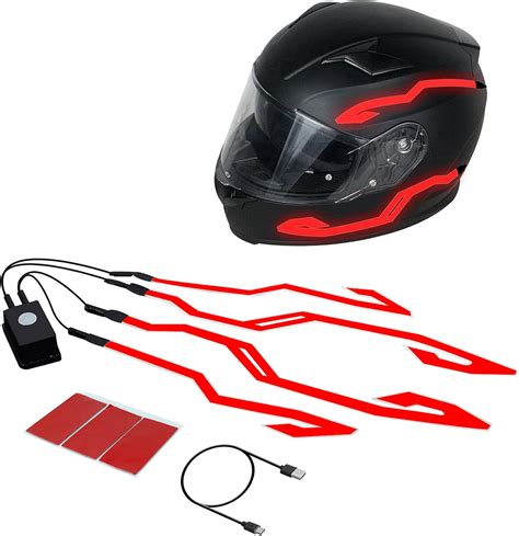 ADZERD Motorcycle Helmet Light Strip Rechargeable India | Ubuy