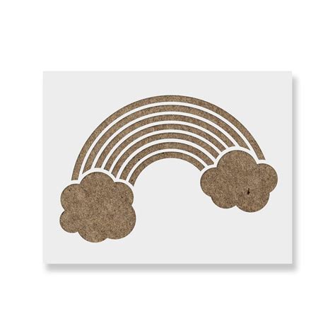 Rainbow Stencil Template for Walls and Crafts - Reusable Stencils for ...