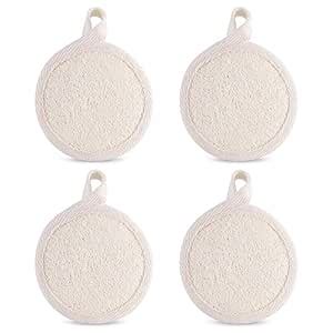 Face Scrubber, 4 Pcs Exfoliator face Brush, Mini Pads Exfoliate Loofah ...