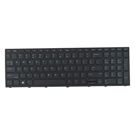 Laptop Keyboard English Layout Keypad Black for HP Probook 450 G5 455 ...