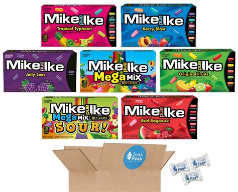 Buy Mike and Ike Snack Peak Variety Gift Box – Tropical Typhoon, Berry ...