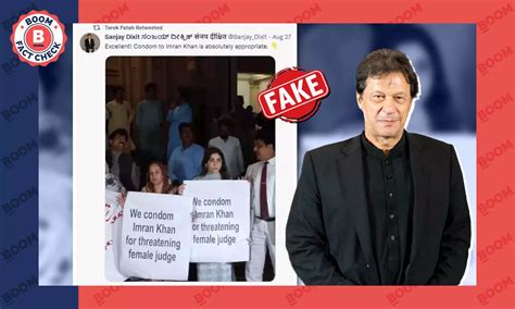 Photo Of Placard Against Imran Khan Is Morphed | BOOM