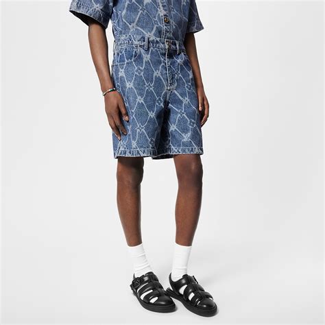 Monogram Printed Denim Shorts - Ready-to-Wear | LOUIS VUITTON